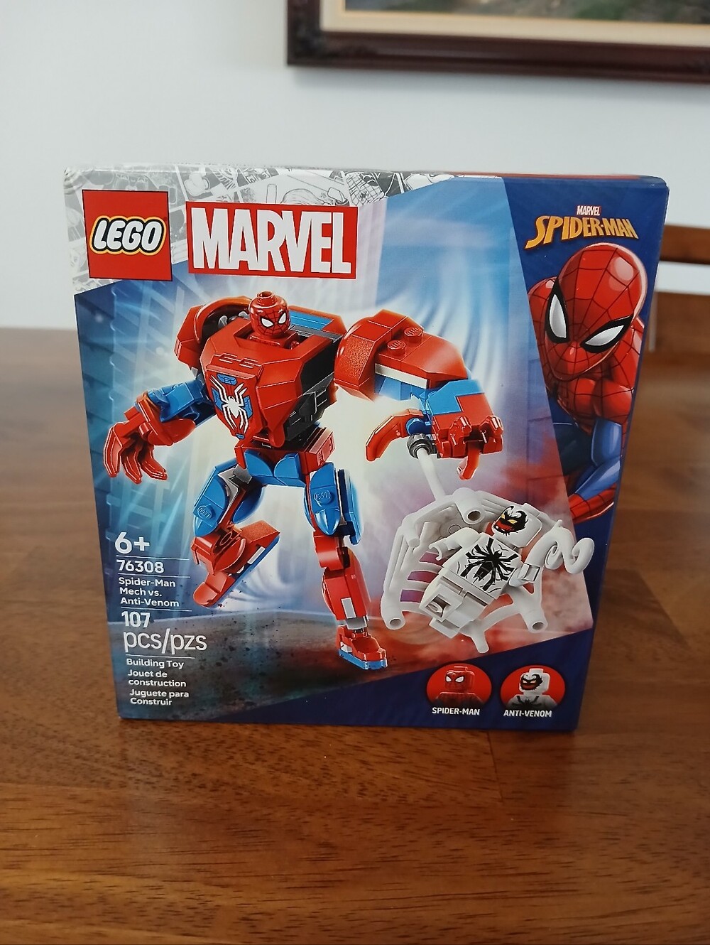 NWT Lego Marvel Spider-Man Mech vs Anti-Venom Ages 6+  107 Pcs